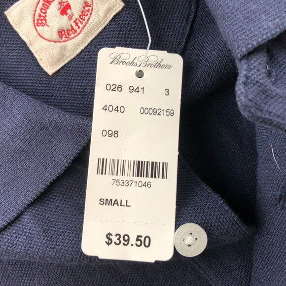 NWT Brooks Brothers Red Fleece Mens Polo Shirt Small Short Sleeve Casual Pullove - Picture 6 of 9